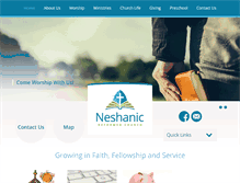 Tablet Screenshot of neshanicreformedchurch.org